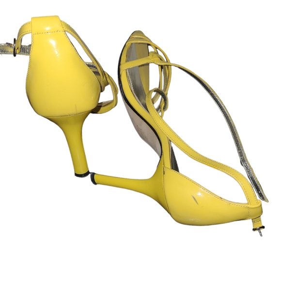 💛Jessica Bennett Patent Open Toe Heels💛Size 10 - Picture 5 of 10